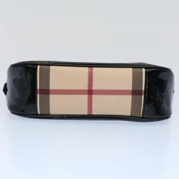 BURBERRY Nova Check Shoulder Bag PVC Leather Beige Auth 56686 - Picture 5 of 16